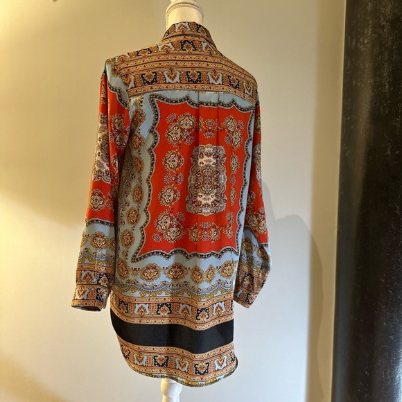 Multi colored Zara long blouse tunic size small - Picture 6 of 6